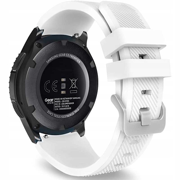 Spacecase Klorrem 22Mm Vitt Läder För Apple Watch 1 2 3 4 5 6 7