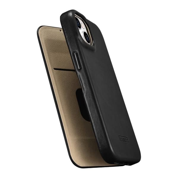 ICARER CASE CASE LÆDERCOVER MED MAGSAFE TIL IPHONE 14+ SORT