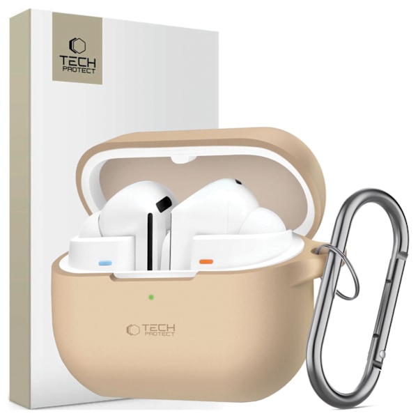 TEKNISK BESKYTTELSE SILIKONEKROG SAMSUNG GALAXY BUDS 3/3 PRO CAFFE LATTE