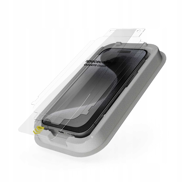Spacecase Quickfit Härdat Glas För Iphone 15 Pro Protective 9H