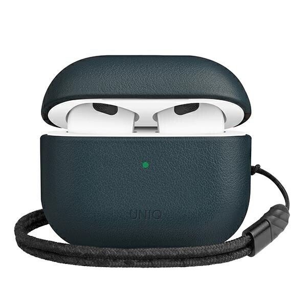 Uniq Terra-deksel for AirPods 3 ekte skinn blå/sjøblå