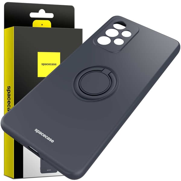 Spacecase Silikonecase Ring För Samsung Galaxy A53 5G Svart