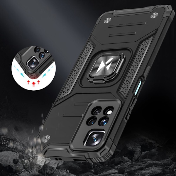 Wozinsky Ring Armor Armored Hybrid Case Cover + magnetisk holder for Xiaomi Redmi Note 11 Pro 5G (Kina) / Redmi Note 11 Pro+ 5G (Kina) / Mi 1