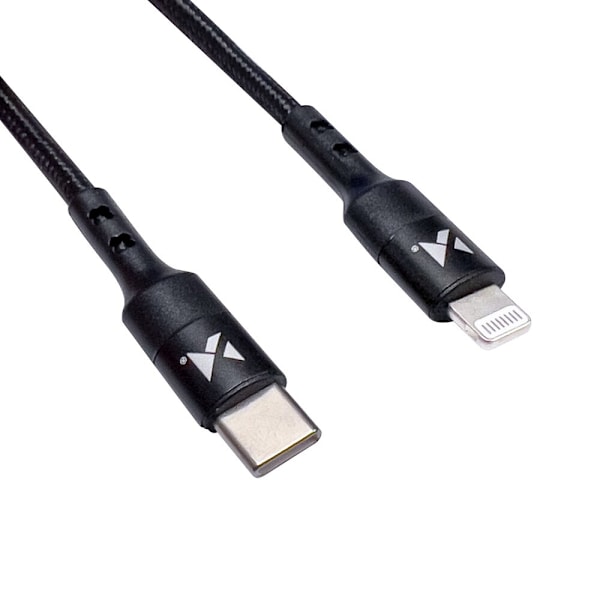 Wozinsky USB Type C - Lightning Power Delivery-kabel 18W 2m svart (WUC-PD-CL2B)