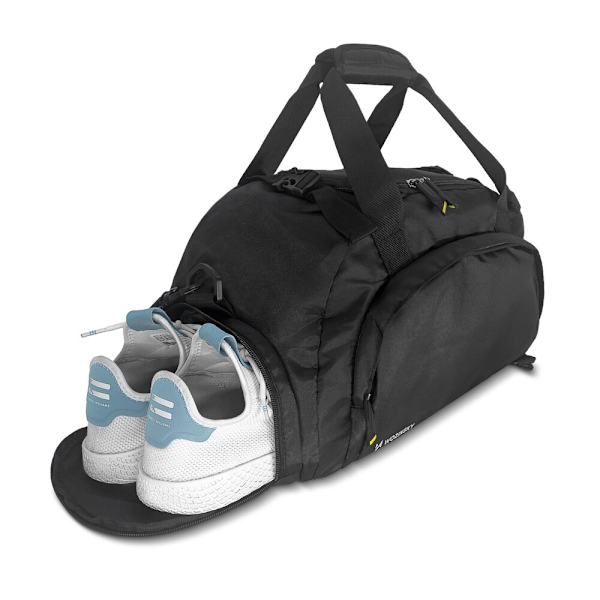 Wozinsky reisesportsveske ryggsekk håndbagasjeveske 40x20x25 cm for fly svart (WSB-B01)