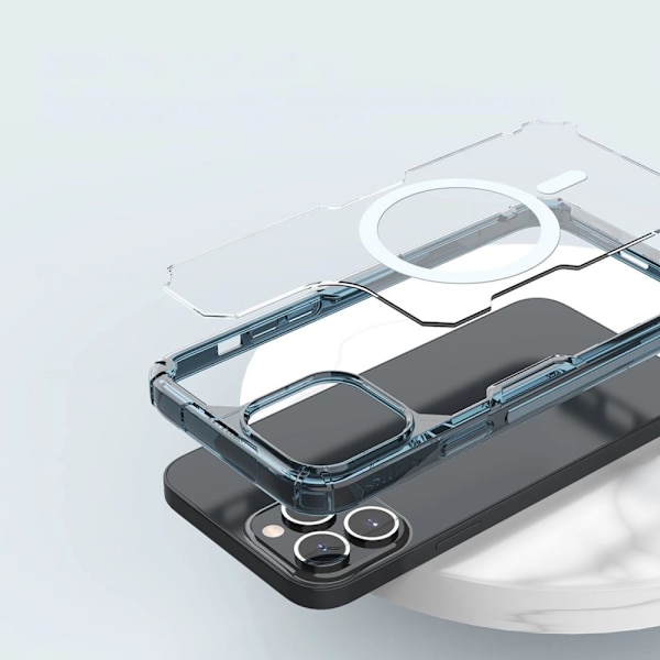 Nillkin Nature Pro Armor-deksel med MagSafe til iPhone 15 Pro Max - Blå