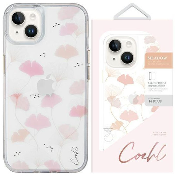 UNIQ Coehl Meadow iPhone 14 Plus 6.7 deksel rosa/vårrosa