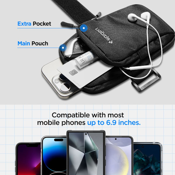 SPIGEN A702 DYNAMIC SHIELD SHIELD SVART