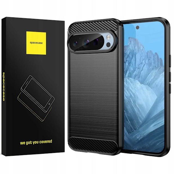 Spacecase Cover Carbon Cover För Google Pixel 9 9 Pro Black