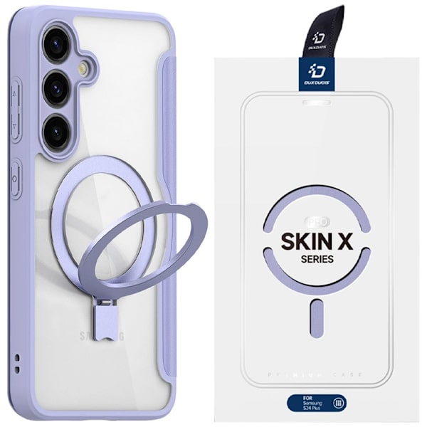 Dux Ducis Skin X Pro-deksel med magnetring / stativ til Samsung S24 - Lilla