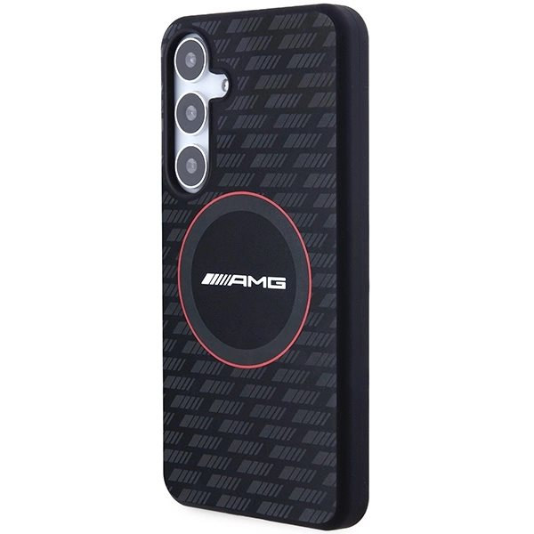 AMG Silikon Carbon Pattern MagSafe-deksel til Samsung Galaxy S24+ - Svart