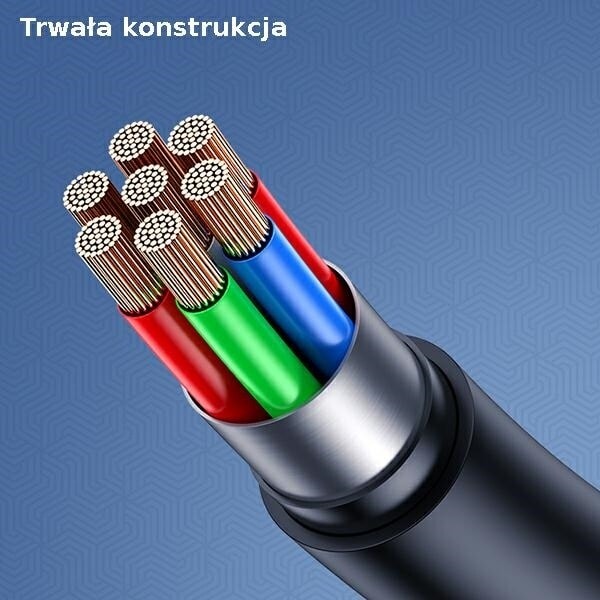 USAMS-kabel U68 microUSB 2A Snabbladdning 1m svart/svart SJ502USB01 (US-SJ502)