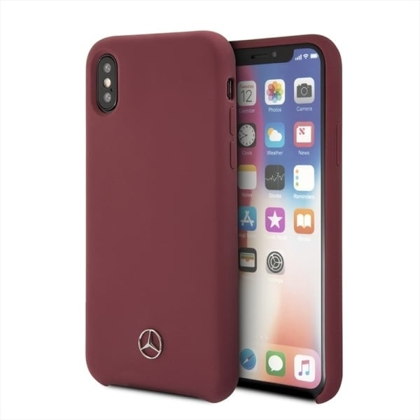 Mercedes MEHCPXSILRE iPhone X/ Xs hårt fodral rött/ed