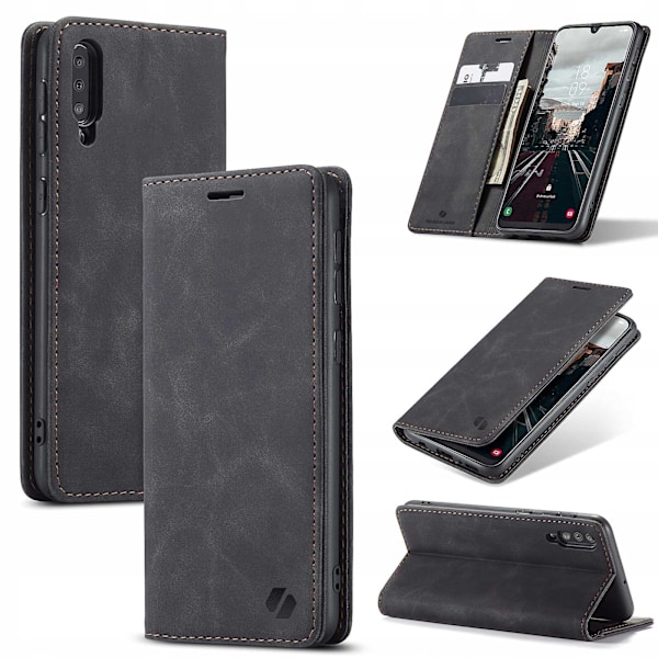 Spacecase Fodral Pålbockskydd För Samsung Galaxy A50 Svart