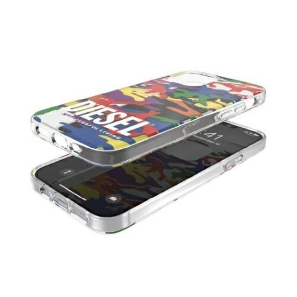 Diesel Clear Case Pride Camo AOP iPhone 12 Pro Max flerfärgad/färgglad 44333