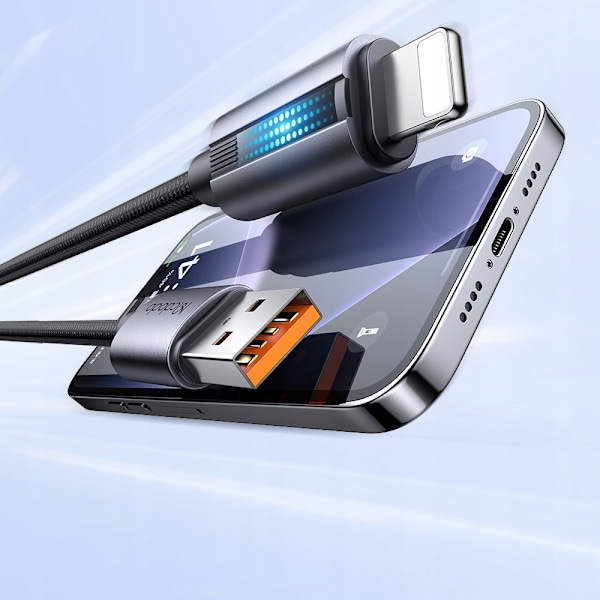 MCDODO LADDARE USB BLIXT SNABB LADDNINGSKABEL FÖR IPHONE 1M LED