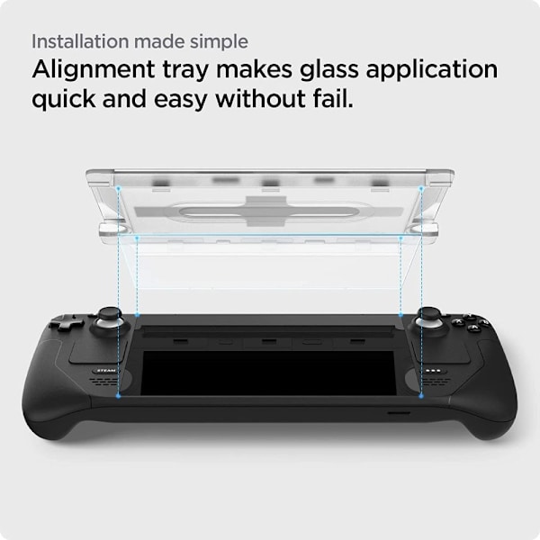 HERDET GLASS SPIGEN GLAS.TR "EZ FIT" DAMPDEKSEL KLAR