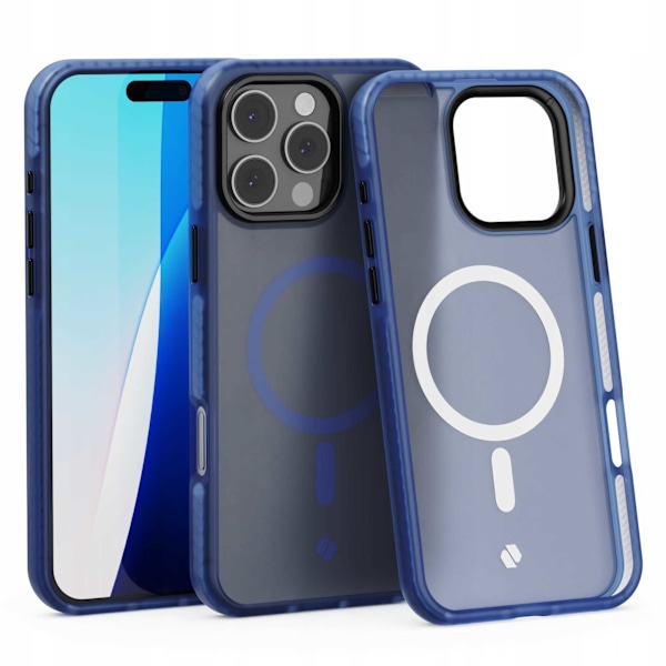 Spacecase Hybrid Fusion Mag-Fodral För Iphone 16 Pro Max Mörkblåt