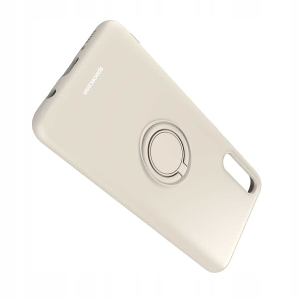 Spacecase Silikoncase Ring För Samsung Galaxy A50 Bone Cover