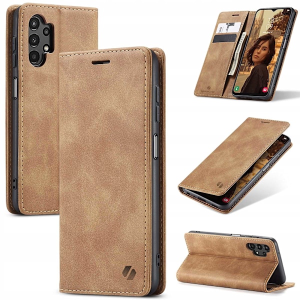 Spacecase Fodral Pålbockskydd För Samsung Galaxy A13 4G Ljusbrun