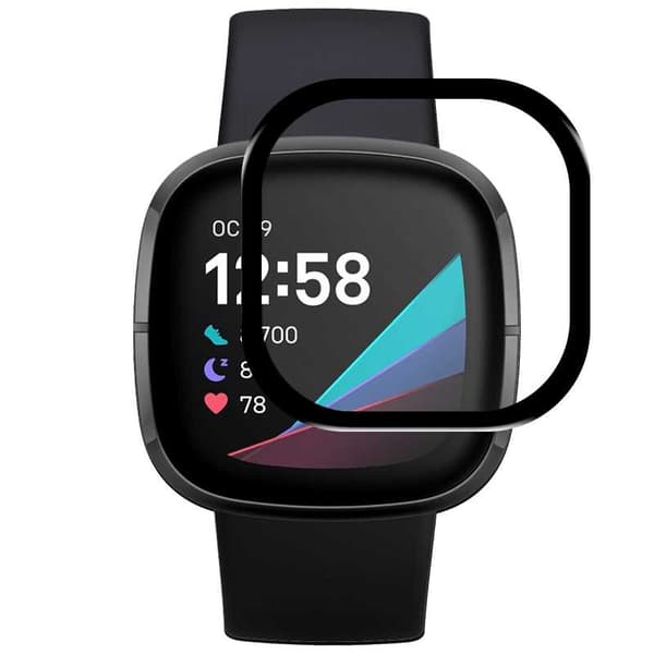 Spacecase Fitbit Versa Sense Hybrid För Skyddande Glas