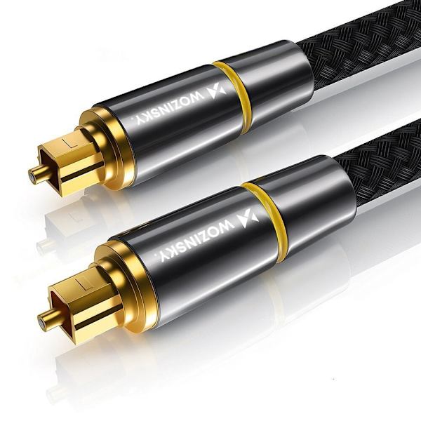 Wozinsky optisk kabel lydkabel digital optisk fiber Toslink SPDIF 3m svart (WOPT-30)