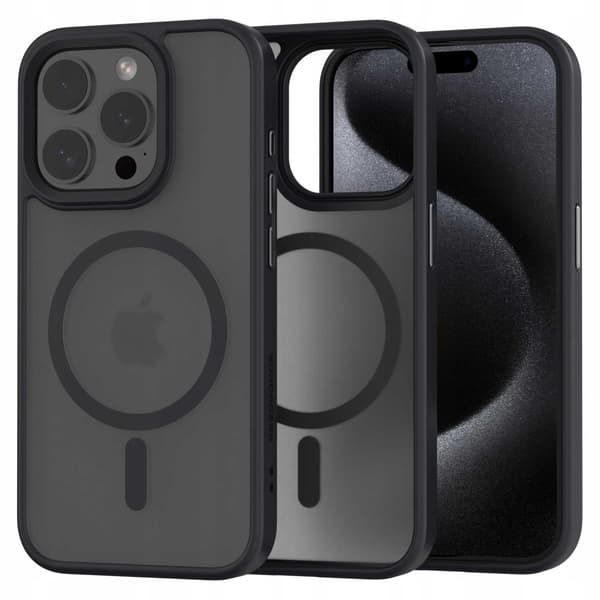 Spacecase Hybrid Case För Iphone 15 Pro Black