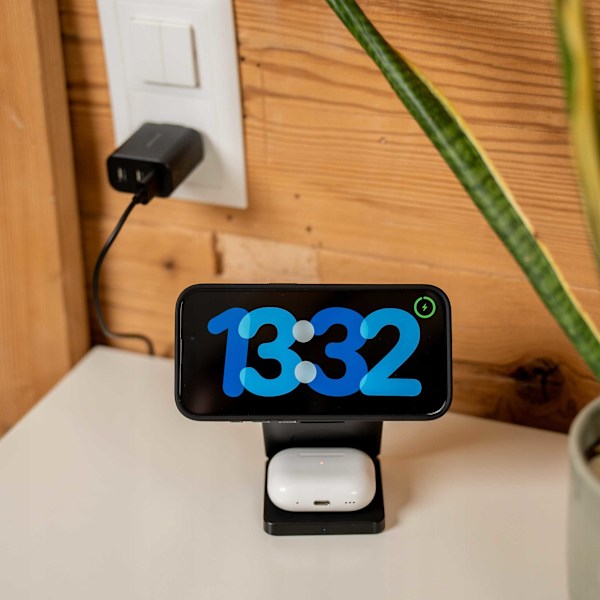 Spacecase 3In1 Trådlös Induktionsladdare För Magsafe För Iphone 13 14