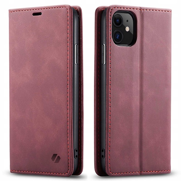 Spacecase Plånboksfodral Till Iphone 11 Rött Skydd Med Kreditfika