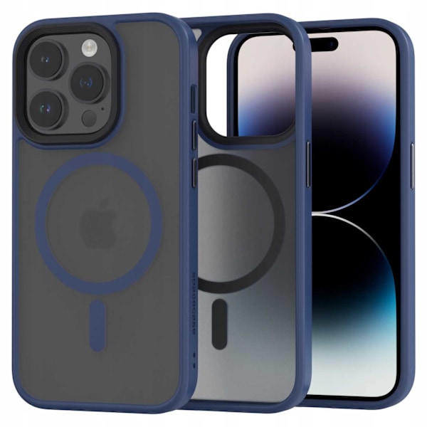 Spacecase Case Cover För Iphone 14 Pro För Magsafe Mörkblåt