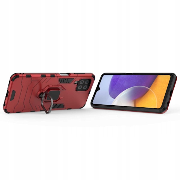Spacecase Case X-Ring Case För Samsung Galaxy A22 M22 4G Röd