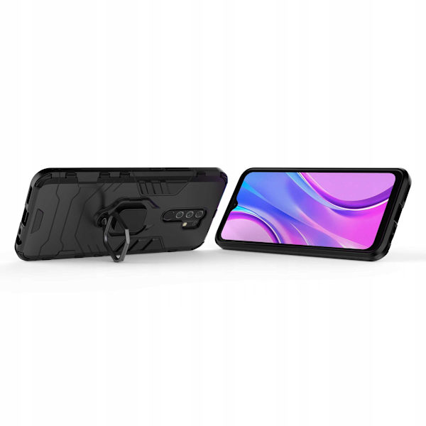 Spacecase Case Cover Till Xiaomi Redmi 9 Sc X-Ring Svart