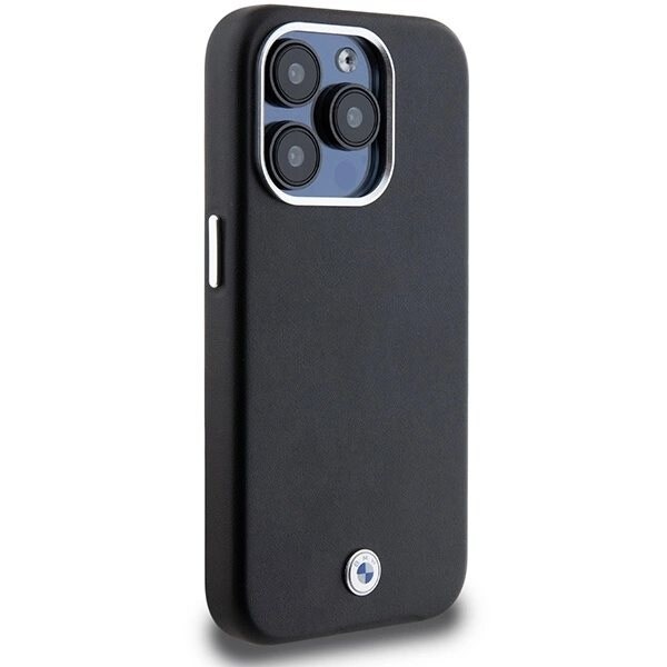 BMW SIGNATURE WRAPPED METAL MAGSAFE ETUI TIL IPHONE 15 PRO - SORT