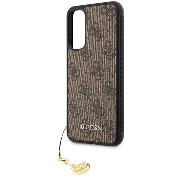 Guess GUHCSA34GF4GBR A34 5G A346 veske - Brun 4G Charms Collection
