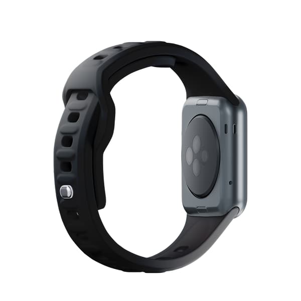38/40/41 MM SORT - 3MK SILIKONE URREM TIL APPLE