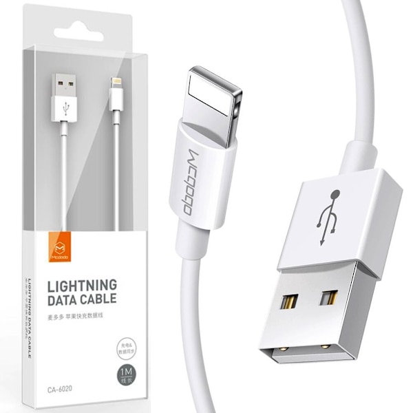 MCDODO LADDARE LIGHTNING USB-KABEL FÖR IPHONE X XS XR 11 12 13 14 PRO 1M
