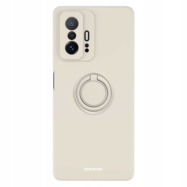 Spacecase Silikon Ringfodral För Xiaomi Mi 11T 11T Pro Bone