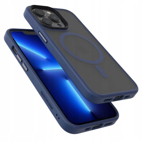 Spacecase Hybrid Case För Iphone 13 Pro Mörkblåt