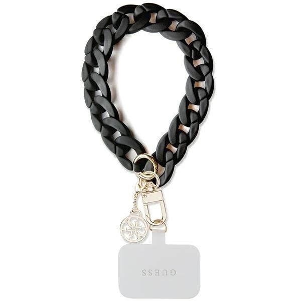 Guess GUOUCBMC4MK Universal Big Hand Strap Case - Svart Akryl 4G Charm