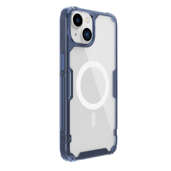 Nillkin Nature Pro Magnetic Case iPhone 14 Plus magnetisk deksel MagSafe blå