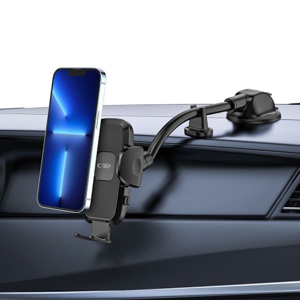TECH-PROTECT V3 UNIVERSAL LANGARM VINDSKIRTE OG DASHBOARD BILBRAKETT SORT