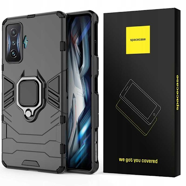 Spacecase Case Cover Till Poco F4 Gt X-Ring Svart
