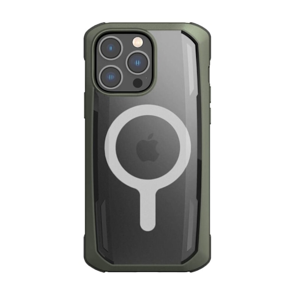 Raptic X-Doria Secure Case for iPhone 14 Pro med MagSafe pansret deksel i grønt