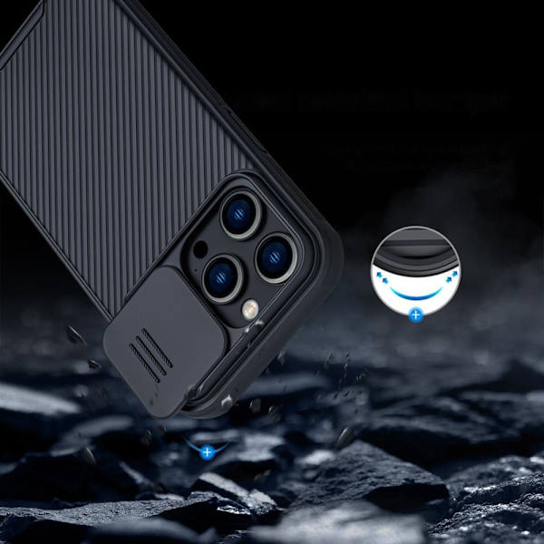 Nillkin CamShield Pro Magnetic Case iPhone 14 Pro Max deksel til kameradeksel? blå (med MagSafe)