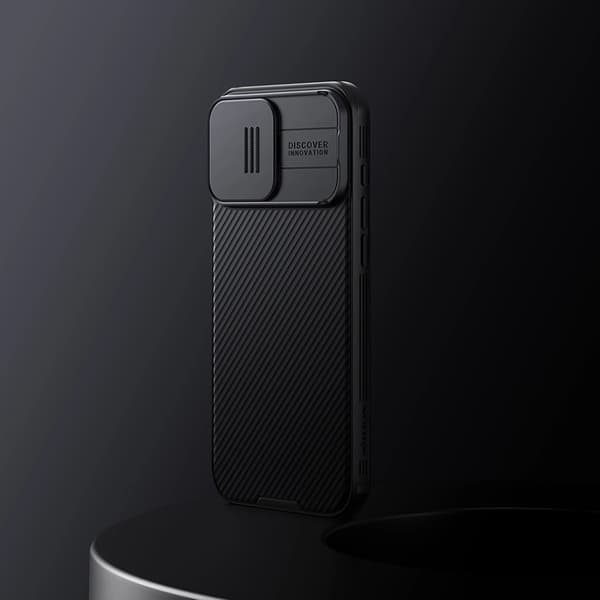 NILLKIN CAMSHIELD PRO COVER TIL IPHONE 16 PRO MAX MED KAMERACOVER - SORT