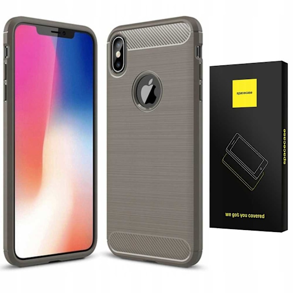 Spacecase Case Kolskydd För Iphone X Xs Gråt Skydd