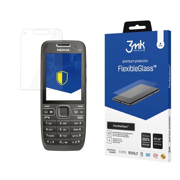 3MK FLEXIBLEGLASS HYBRID GLAS TIL NOKIA E52