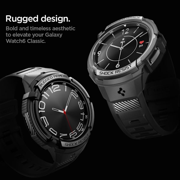 SPIGEN RUGGED ARMOR "PRO" GALAXY WUR 6 CLASSIC (47 MM) SORT