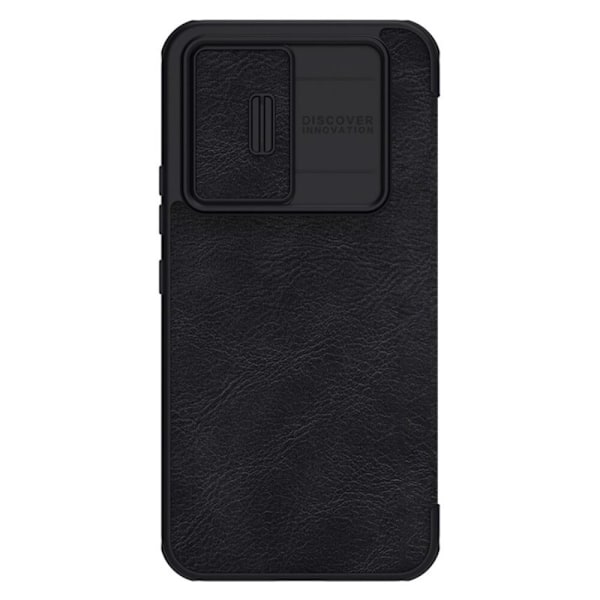 Nillkin Qin Leather Pro Case Case for Samsung Galaxy A54 5G Flip Cover Kamerabeskyttelse Svart