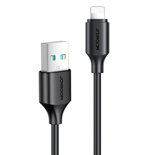 Joyroom USB-lade-/datakabel - Lightning 2,4A 0,25m svart (S-UL012A9)